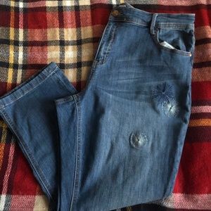 Embroidered Capri pants